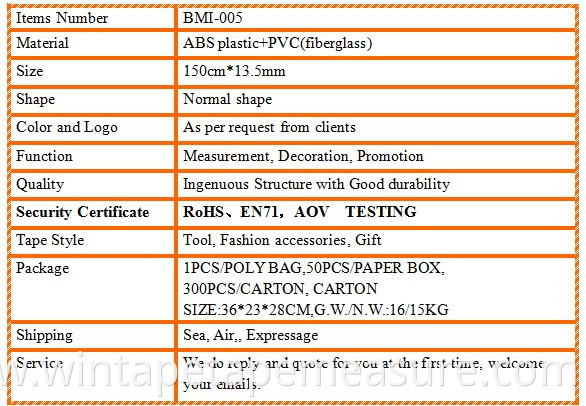 printable double sides obesity measuring device tape measure waistline